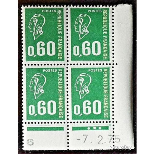 Type Marianne de Bquet - Coin Dat - Neuf - 07/02/1975