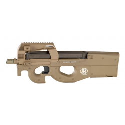FUSIL FN P90 AUTOMATIC ELECTRIC GUN  TRIPLE RAIL FN HERSTAL CYBERGUN TAN DESERT 1.6 JOULE SEMI ET FU