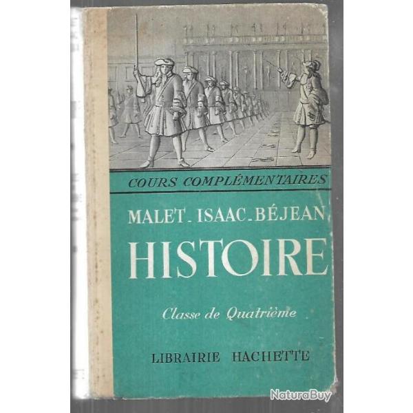 histoire classe de quatrime  de jules isaac et henri bjean Scolaire ancien