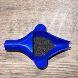 Coupelle pour balance bleu avec entonnoir powder funnel intégré