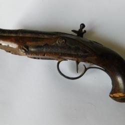 PETIT PISTOLET A SILEX 18ème SIECLE