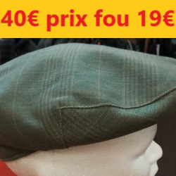 casquette été VERT taille 57    PINEAU         1965-57 2