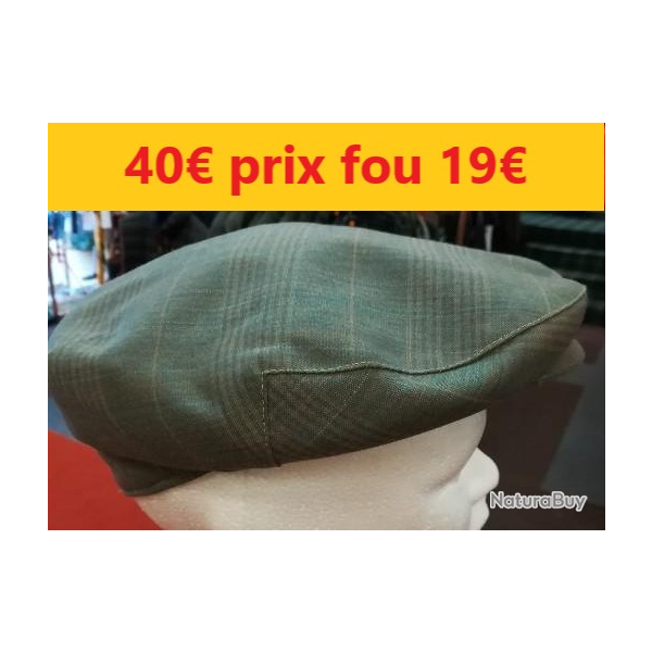 casquette t VERT taille 57    PINEAU         1965-57 2