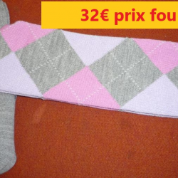 chaussettes PERRIN hautes jacquard P39/40       LGP460-39/40