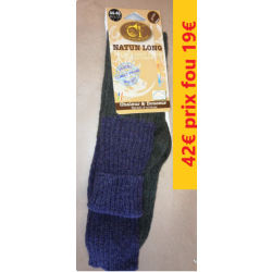 chaussettes "CLUB INTERCHASSE"  NATUN   VERT VIOLET    41/43    CIPI035-41JS