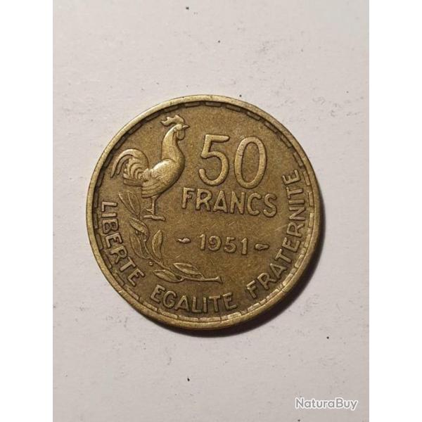 PIECE DE 50 FRANCS GUIRAUD 1951