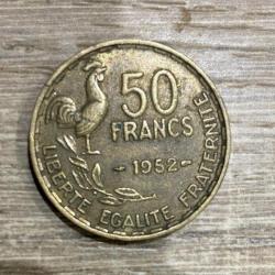 PIECE DE 50 FRANCS GUIRAUD 1952