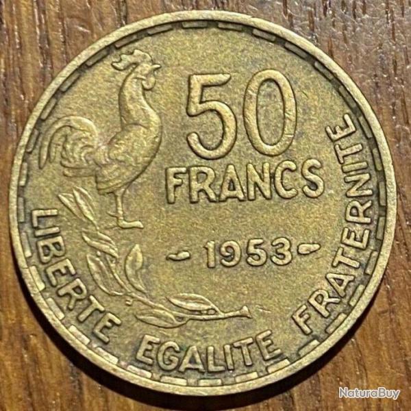 PIECE DE 50 FRANCS GUIRAUD 1953