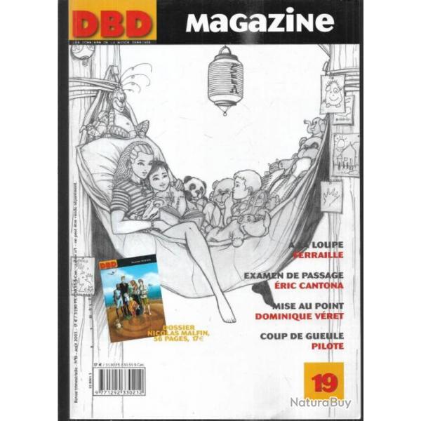 DBD magazine 19 ancienne srie  les dossiers de la bande dessine , ric cantona, pilote,