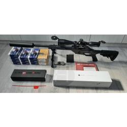 carabine Savage BA10 Stealth 308 Win + lunette Hawke + silencieux A-tec + Bipied UTG + munitions sub