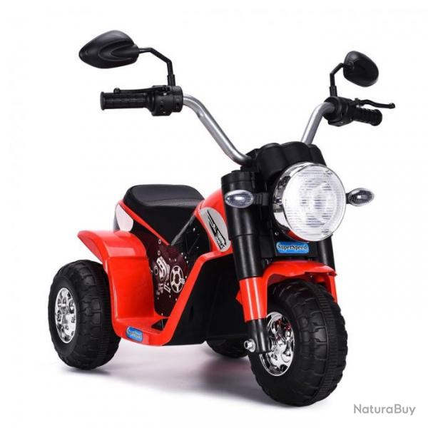 Moto electrique pour enfants 20w  partir de 3  8 ans moto vhicule 6v charge max. 20kg rouge 20_0