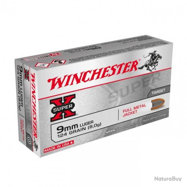 Munitions winchester Super X -Cal.9mm Luger