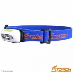 Fitorch HS1R lampe frontale rechargeable - 200 Lumens - serre tête bleu
