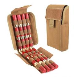 Sac Pochette Porte-Cartouche Accès Rapide capacité 25 Munitions calibre 12 Sable