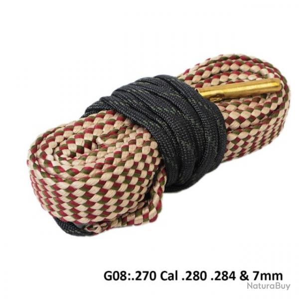 Cordon de nettoyage rapide de Type BoreSnake cal .270 .280 .284 .7mm