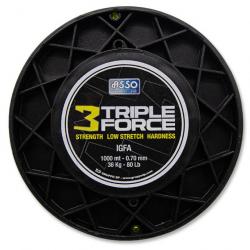 Asso Nylon Triple Force Jaune 80lb 1000m