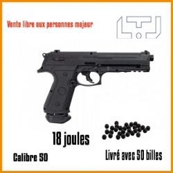 Pistolet de défense LTL Alfa 1.50 caoutchouc (18 joules)