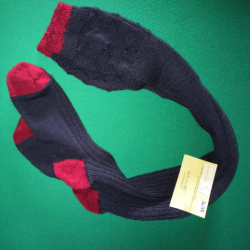 Chaussettes Hautes DXO BLEUES ROUGES très hautes  Pointure 36/38    DXO810-36/38