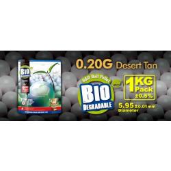 BILLES BIO 0.20G/1 KGS ALUMINIUM FOIL DESERT PAR 5000 G&G ARMAMENT