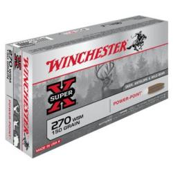 Munitions WINCHESTER 270 WSM 150grains Power-Point