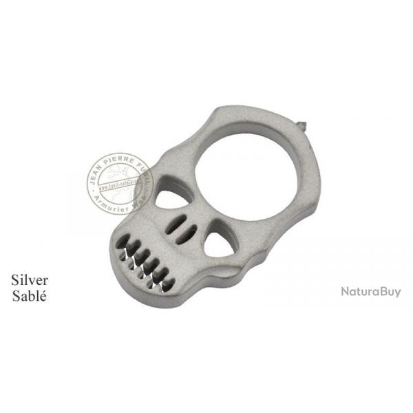 Poing amricain Skull pointe Silver Sabl