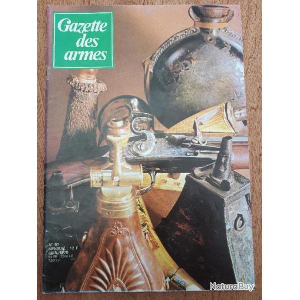 Revue GAZETTE DES ARMES n 61 (juin 1978)