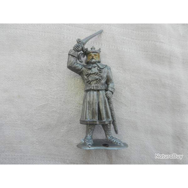 ancien soldat miniature mdival plastique - roi  l'pe