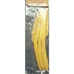 3 leurres sandeel ragot de 16.5cm jaune orangé