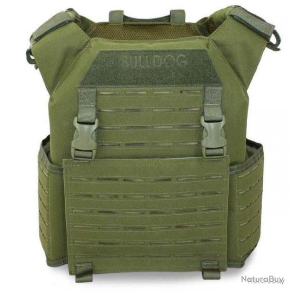 Gilet porte-plaques Bulldog Tactical Gear Kinetic Vert olive L (86 - 130 cm) Non