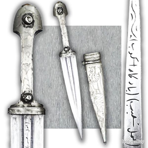TRES RARE & SUBLIME KINDJAL RUSSE, POUR SHASHKA, A L'AIGUILLE, COSAQUE, XIX, NICOLAS, ORIGINAL
