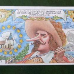 BILLET BERGERAC / ROSTAND CYRANO 1995 DE 2 ECUS BILLET DE LA PHOTO