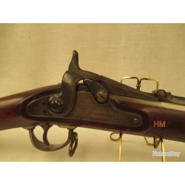 fusil d'origine a tabatire - springfield trapdoor1864 transformation allin 1866 superbe tat