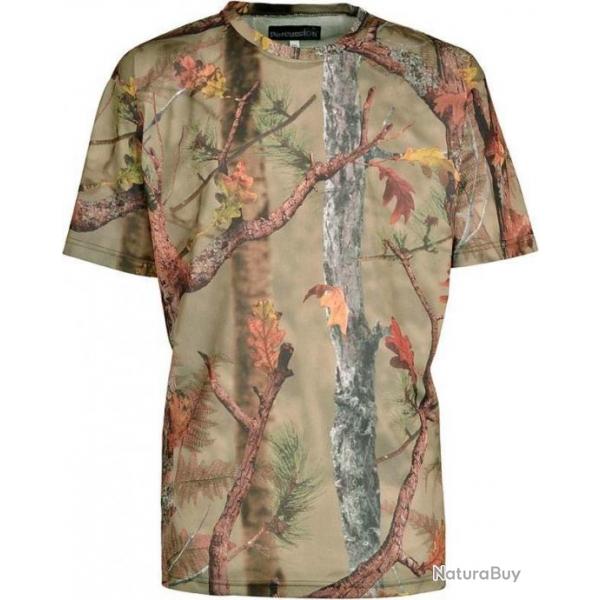 Tee shirt camo Forest Palombe Percussion