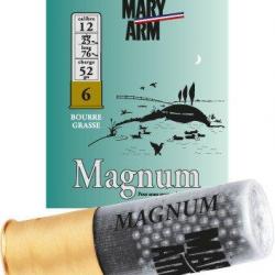 Cartouche Magnum 52 cal 12 Mary Arm -Plomb 6
