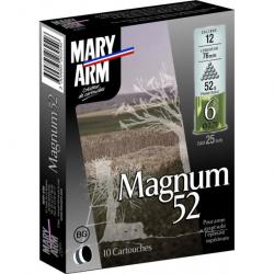 Cartouche Magnum 52 cal 12 Mary Arm -Plomb 6