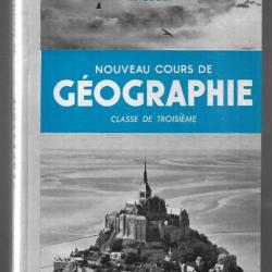 nouveau cours de géographie 1959 par ozouf, moreau, lentacker   Scolaire ancien