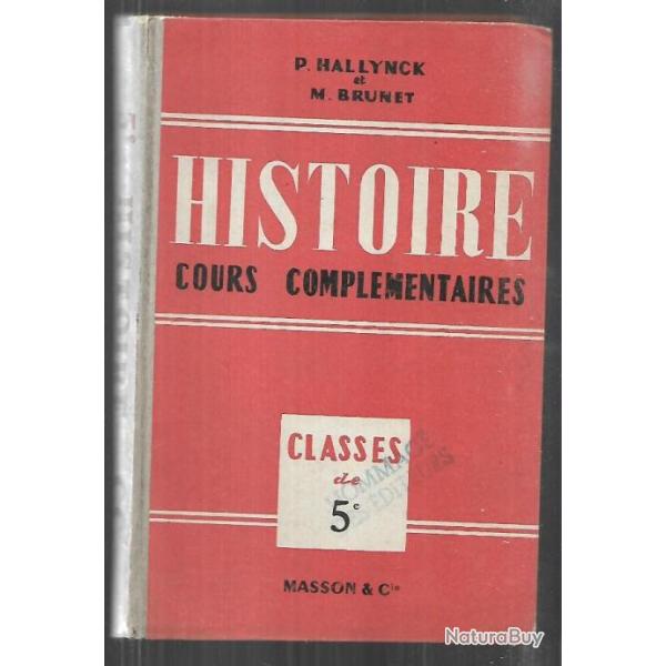 histoire classe de 5e des francs  la mort d'henri IV 1957  brunet et hallynck   Scolaire ancien