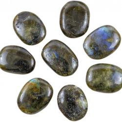 Galet plat labradorite - A l'unité