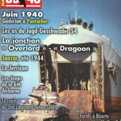39-45 Magazine 225 jerrican, jeep 6th airborne, gudérian à pontarlier, jonzac été 44, as jg 54