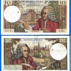 France 10 Francs 1969 7 Aout Billet Voltaire Franc