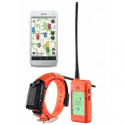 Collier GPS et de dressage pour chiens DogTrace X30T orange fluo - Appareil et collier GPS DogTrace 