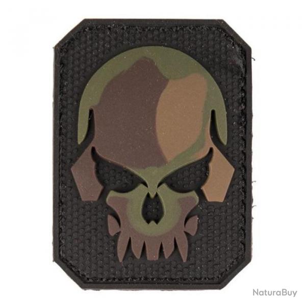 Patch PVC Tte de mort 6 x 4.5cm - Camo