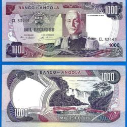 Angola 1000 Escudos 1972 Carmona Afrique Escudo Billet