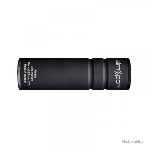 MODERATEUR DE SON AIMSPORT RIMFIRE II NOIR 1/2X28 UNEF .177/ 17 HMR