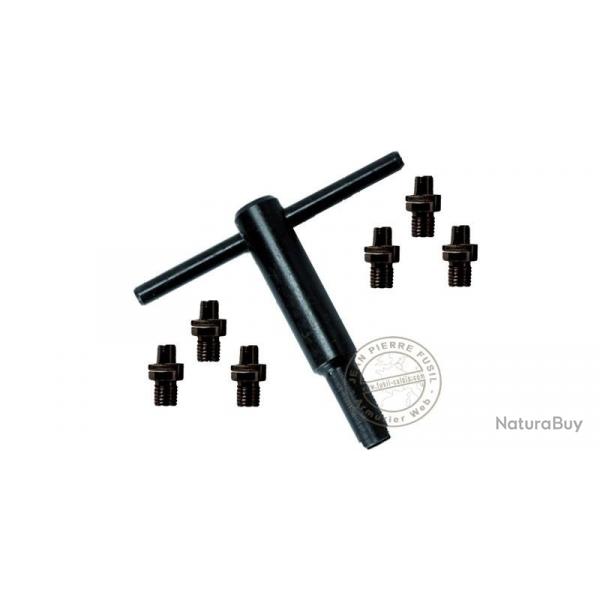 Clé démonte cheminée PIETTA + 6 cheminées noires