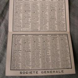 WW1 FRANCE " CALENDRIER 1918 EMPRUNT NATIONALE SOCIÉTE GÉNÉRAL"FRANCAIS DE 1917 rare