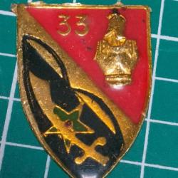 INSIGNE 33  ÈME RÉGIMENT DE GÉNIE