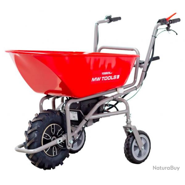 Brouette lectrique chssis inclinable 115L 180KG - batterie 24V / 12Ah Torros EK200F