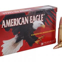 FEDERAL 150GR FMJ BT .308 Winchester 7.62X51 NATO AE308D - 20 munitions