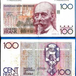 Belgique 100 Francs 1982 A 1994 Billet Europe Nord Frs Frc Frcs